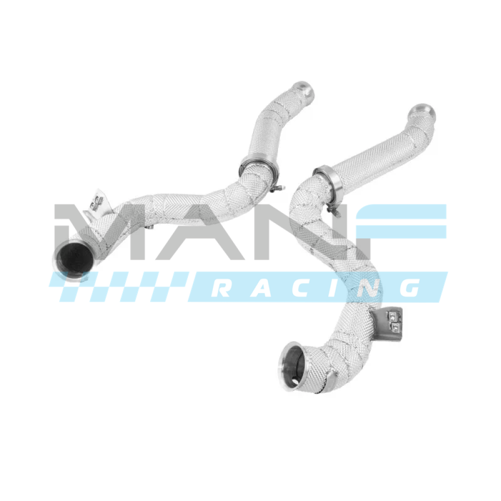 ALPHA COMPETITION Downpipes Sem Catalisador C/ Proteção Térmica 76MM MERCEDES W205 C63 AMG