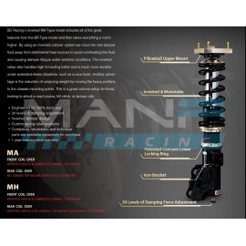 BC RACING Coilovers Stage 3 (RM Series) VW GOLF 7 GTI / 7.5 GTI / SEAT LEON 5 F CUPRA / SKODA OCTAVIA 5E