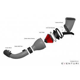 Eventuri V2 Carbon Fiber Intake Honda Civic Type R FK2 