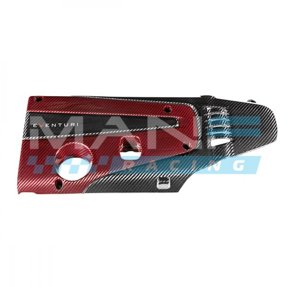 EVENTURI TAMPA DO MOTOR CARBONO / KEVLAR VERMELHO HONDA CIVIC TYPE R FK2 / FK8