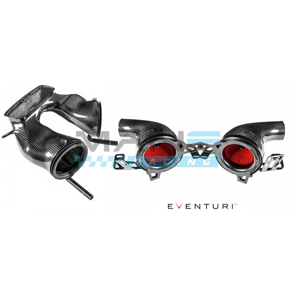 EVENTURI KIT ADMISSÃO CARBONO PORSCHE 911 991.1 / 991.2 TURBO / TURBO S