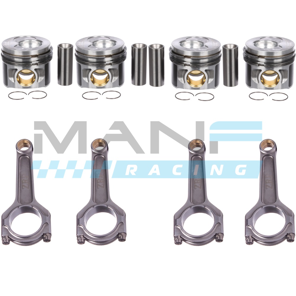 MANF RACING Kit de Pistões 81.51mm KS e Bielas Forjadas ZRP 1.9/2.0TDI PD