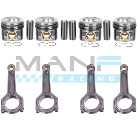 MANF RACING Kit de Pistões 81.51mm KS e Bielas Forjadas ZRP 1.9/2.0TDI PD