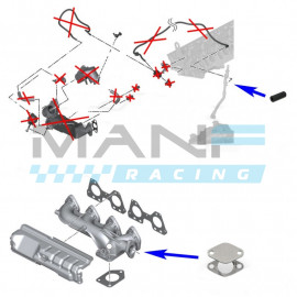 MANF RACING EGR Valve + EGR Cooler Delete Kit BMW 2.0 Diesel N47 / N47S
