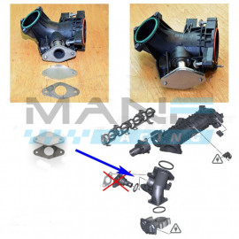MANF RACING Kit Eliminar Valvula EGR + Radiador EGR BMW 2.0 Diesel N47N / N47S1