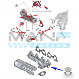 MANF RACING Kit Eliminar Valvula EGR + Radiador EGR BMW 2.0 Diesel N47N / N47S1