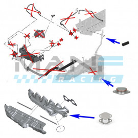 MANF RACING Kit Eliminar Valvula EGR + Radiador EGR BMW 3.0 Diesel N57 / N57S (Com Radiador Transmissão)
