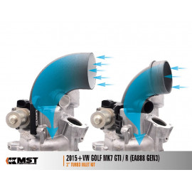 MST PERFORMANCE KIT TURBO INLET 76mm (3'') TSI EA888.3 AUDI A3/S3 8V / GOLF 7/7.5 / LEON 5F / OCTAVIA 5E / TT/TTS 8S