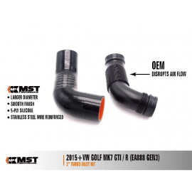 MST PERFORMANCE KIT TURBO INLET 76mm (3'') TSI EA888.3 AUDI A3/S3 8V / GOLF 7/7.5 / LEON 5F / OCTAVIA 5E / TT/TTS 8S