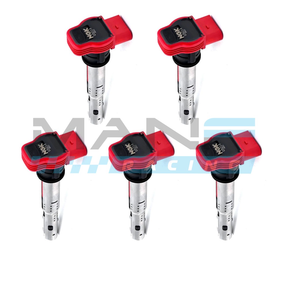 NGK Jogo 5 Bobines Ignição R8 V8 Vermelhas 2.5TFSI AUDI RS3 8P / AUDI RS3 8V 367cv / AUDI TTRS 8J