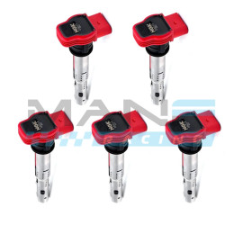 NGK Jogo 5 Bobines Ignição R8 V8 Vermelhas 2.5TFSI AUDI RS3 8P / AUDI RS3 8V 367cv / AUDI TTRS 8J