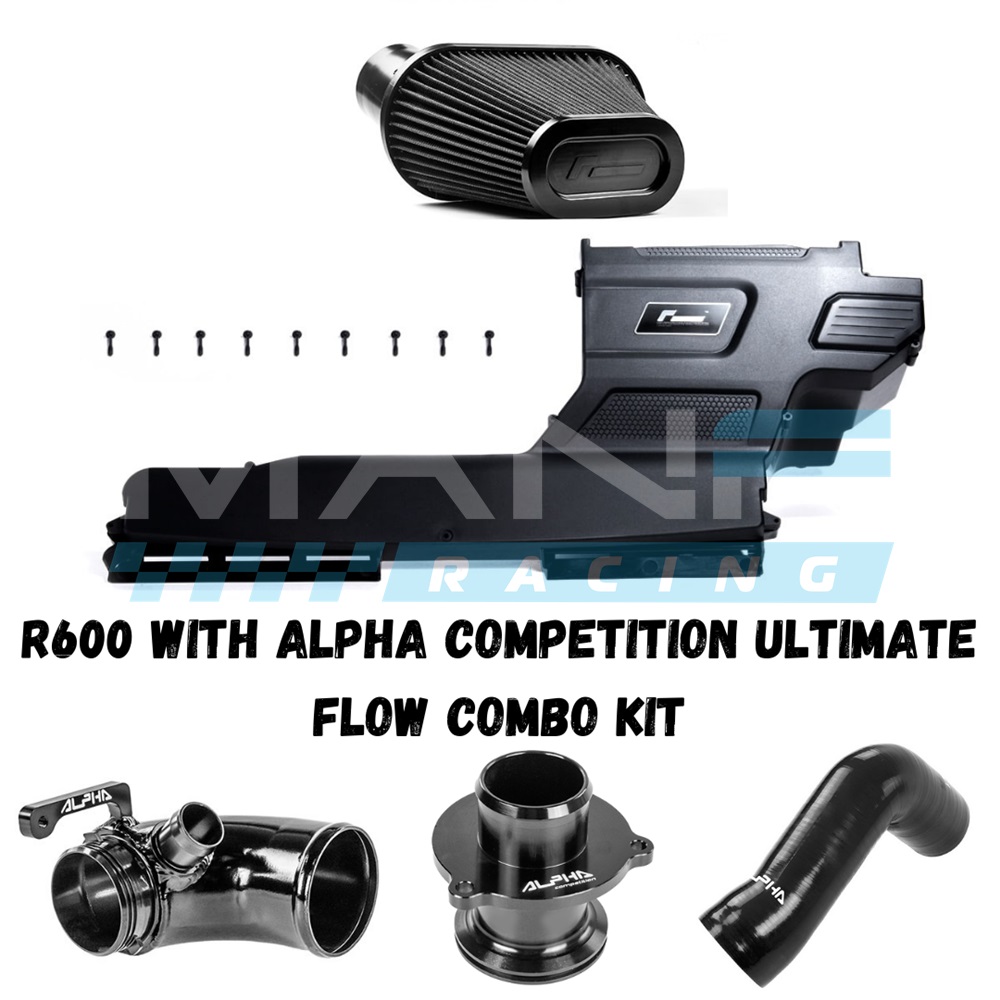 RACINGLINE R600 & ALPHA COMPETITION ULTIMATE FLOW COMBO KIT 1.8/2.0TSI EA888 GEN 3 (Filtro Algodão)