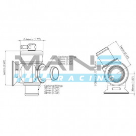 TURBOSMART 20MM ''KOMPACT DUAL PORT'' DUMP VALVE (UNIVERSAL)