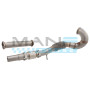 XFORCE Downpipe Com Catalisador Alto Fluxo 1.8/2.0 TSI EA888.3 VW GOLF 7 GTI / GOLF 7.5 GTI / SEAT LEON 5F