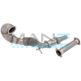 XFORCE Downpipe Com Catalisador Alto Fluxo 1.8/2.0 TSI EA888.3 VW GOLF 7 GTI / GOLF 7.5 GTI / SEAT LEON 5F