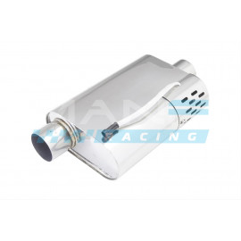 XFORCE VAREX Silenciador Oval Universal (4"x9.5"x14") Centro/Descentrado - 76mm (3'')