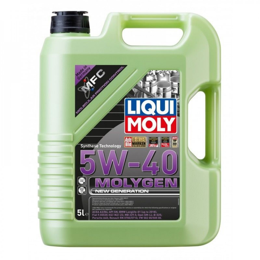 LIQUI MOLY ÓLEO MOTOR MOLYGEN NEW GENERATION 5W-40 5L